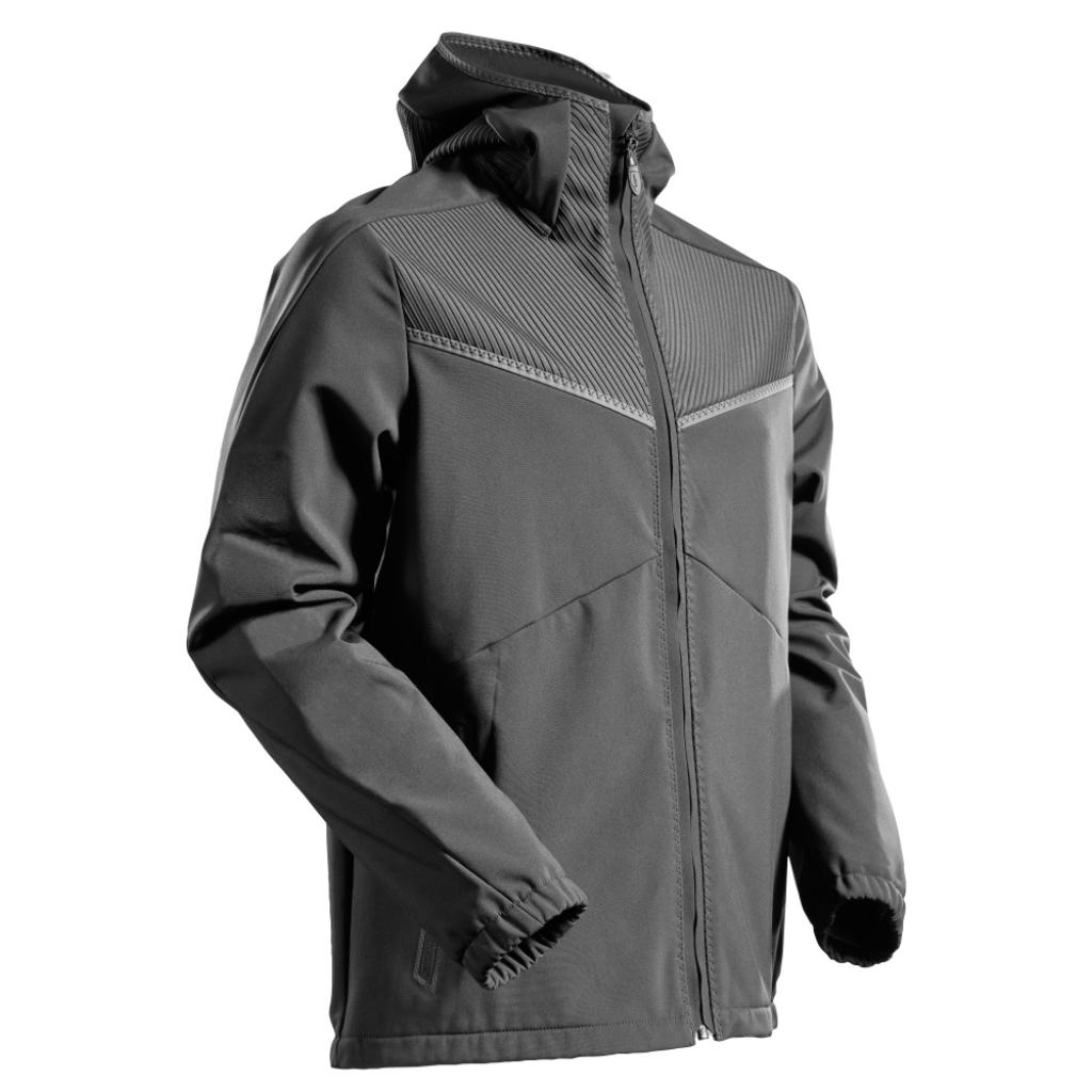 KURTKA SOFTSHELL Z KAPTUREM MASCOT CUSTOMIZED 22102-649; KAMIENNA SZAROŚĆ
