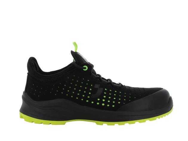 THE ULTRA BREATHABLE VEGAN SAFETY SNEAKER SAFETY JOGGER MODULO S1PS LOW PERF, S1 PS, SC, ESD, FO, SR, CZARNY