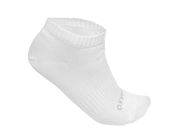 WYGODNE, GŁADKIE SKARPETKI ZA KOSTKĘ SAFETY JOGGER OXYSOCKS, BIAŁY