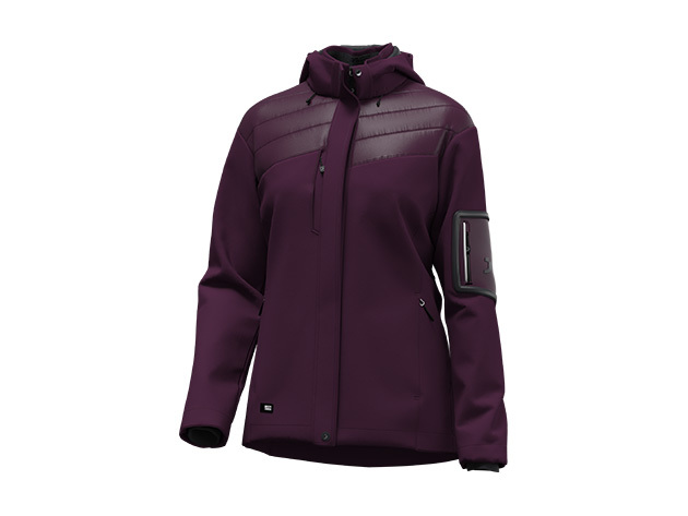 WODOODPORNA, CIEPŁA I WIATROSZCZELNA KURTKA ZIMOWA PEŁNA PRAKTYCZNYCH DETALI O KOBIECYM KROJU SAFETY JOGGER OAK WINTER JACKET W, FIOLETOWY