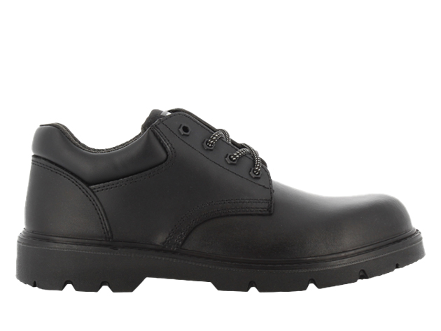 SKÓRZANY BUT OCHRONNY O NISKIM KROJU ZAPEWNIAJĄCY STYLOWĄ OCHRONĘ SAFETY JOGGER X1110, S3, SRC, CZARNY