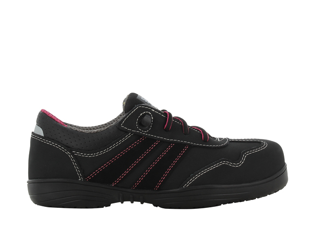PÓŁBUTY OCHRONNE Z NUBUKU, PRZEZNACZONE DLA PAŃ SAFETY JOGGER CERES, S3, HRO, SRC, CZARNY