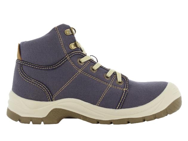 STYLOWY BUT OCHRONNY Z PŁÓCIENNĄ CHOLEWKĄ SAFETY JOGGER DESERT, S1 P, SRC, GRANATOWY