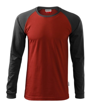 KOSZULKA UNISEX RIMECK STREET LS 130, MARLBORO CZERWONY