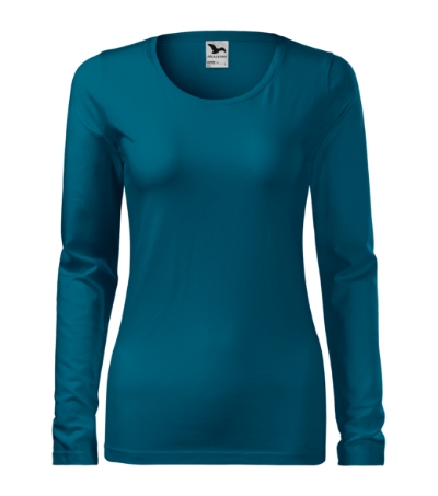 KOSZULKA DAMSKA MALFINI SLIM 139, PETROL BLUE