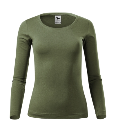 KOSZULKA DAMSKA MALFINI FIT-T LS 169, KHAKI
