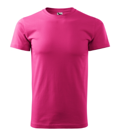 KOSZULKA UNISEX MALFINI HEAVY NEW 137, CZERWIEŃ PURPUROWA