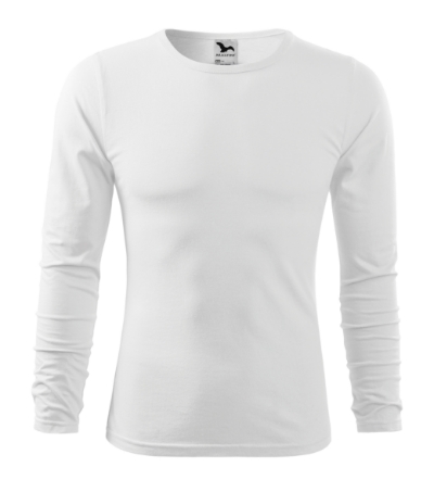 KOSZULKA MĘSKA MALFINI FIT-T LS 119, BIAŁY