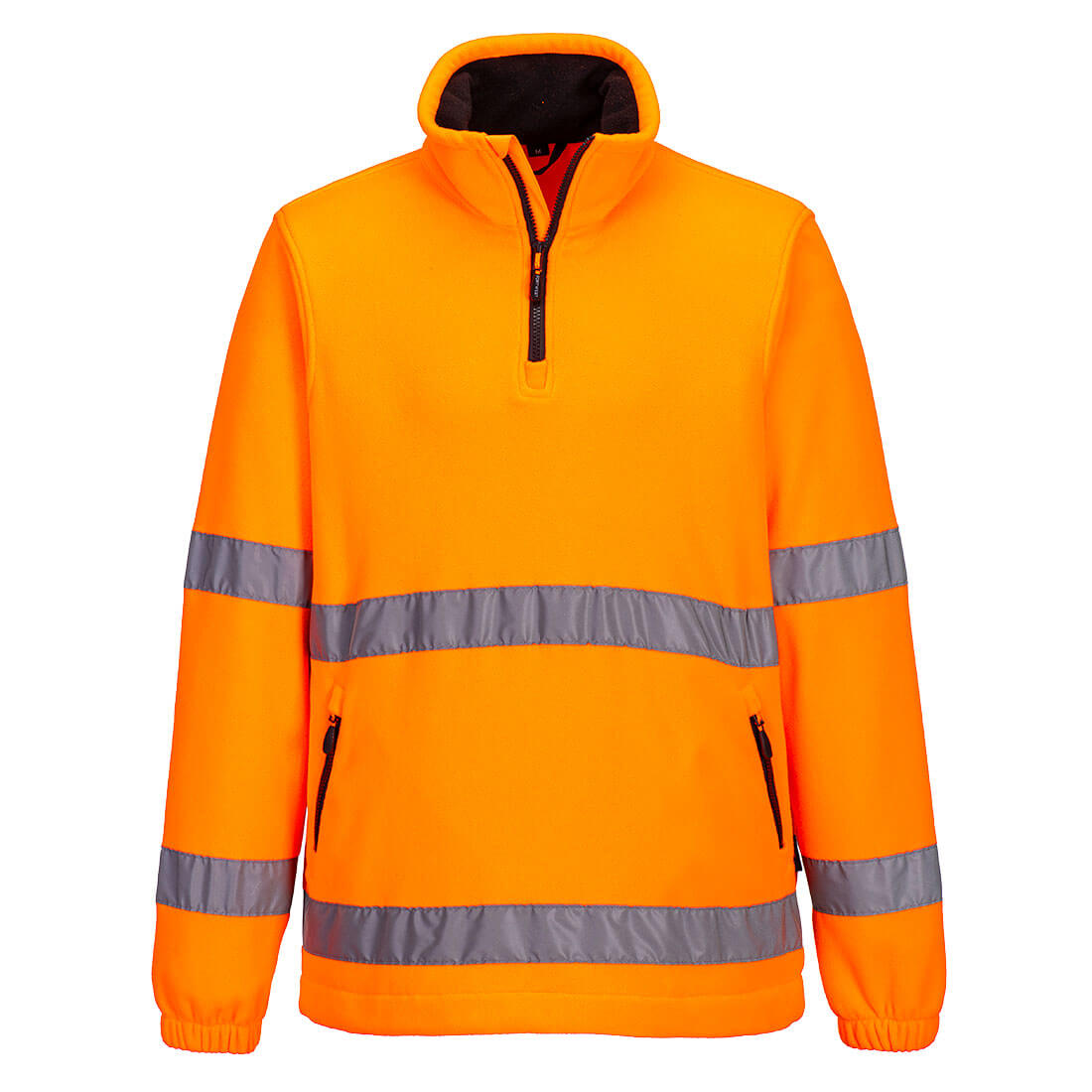 PORTWEST F302 POLAR OSTRZEGAWCZY Z ZAMKIEM 1/2; POMARAŃCZOWY
