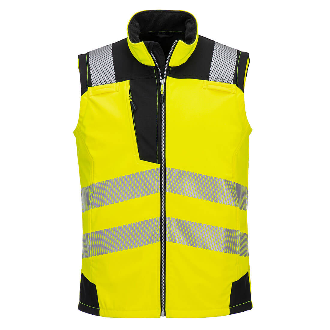 PORTWEST PW325 KAMIZELKA OSTRZEGAWCZA SOFTSHELL (3L); ŻÓŁTY/CZARNY