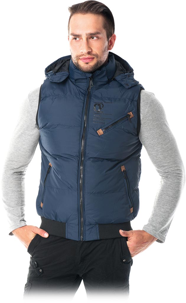 BEZRĘKAWNIK OCHRONNY OCIEPLANY REIS SCORPION; GRANATOWY (XL)