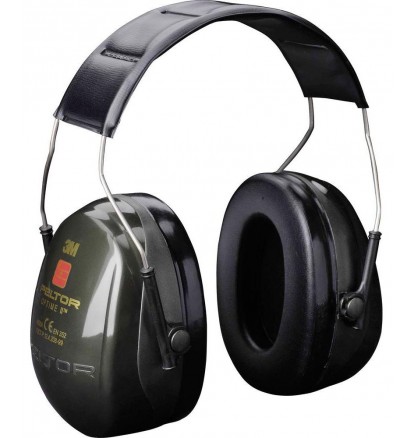 NAUSZNIKI PRZECIWHAŁASOWE 3M PELTOR OPTIME II, 31 DB, ZIELONE, PAŁĄK NAGŁOWNY, H520A-407-GQ