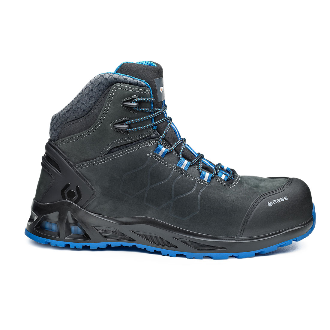 Obuwie ochronne BASE K-Road Top S3 HRO CI SRC; Szary/Niebieski