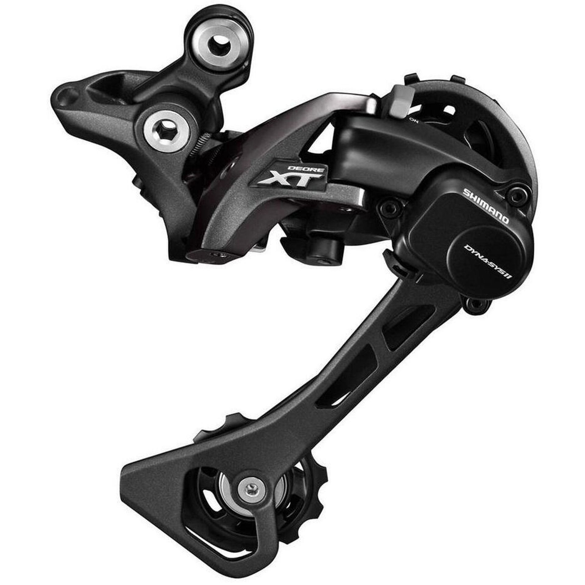 SHIMANO Przerzutka tylna Deore XT RD-M8000 czarny / Długość wózka: długi - SGS / Ilość biegów: 11 / Mocowanie: rama z hakiem IRDM8000SGS
