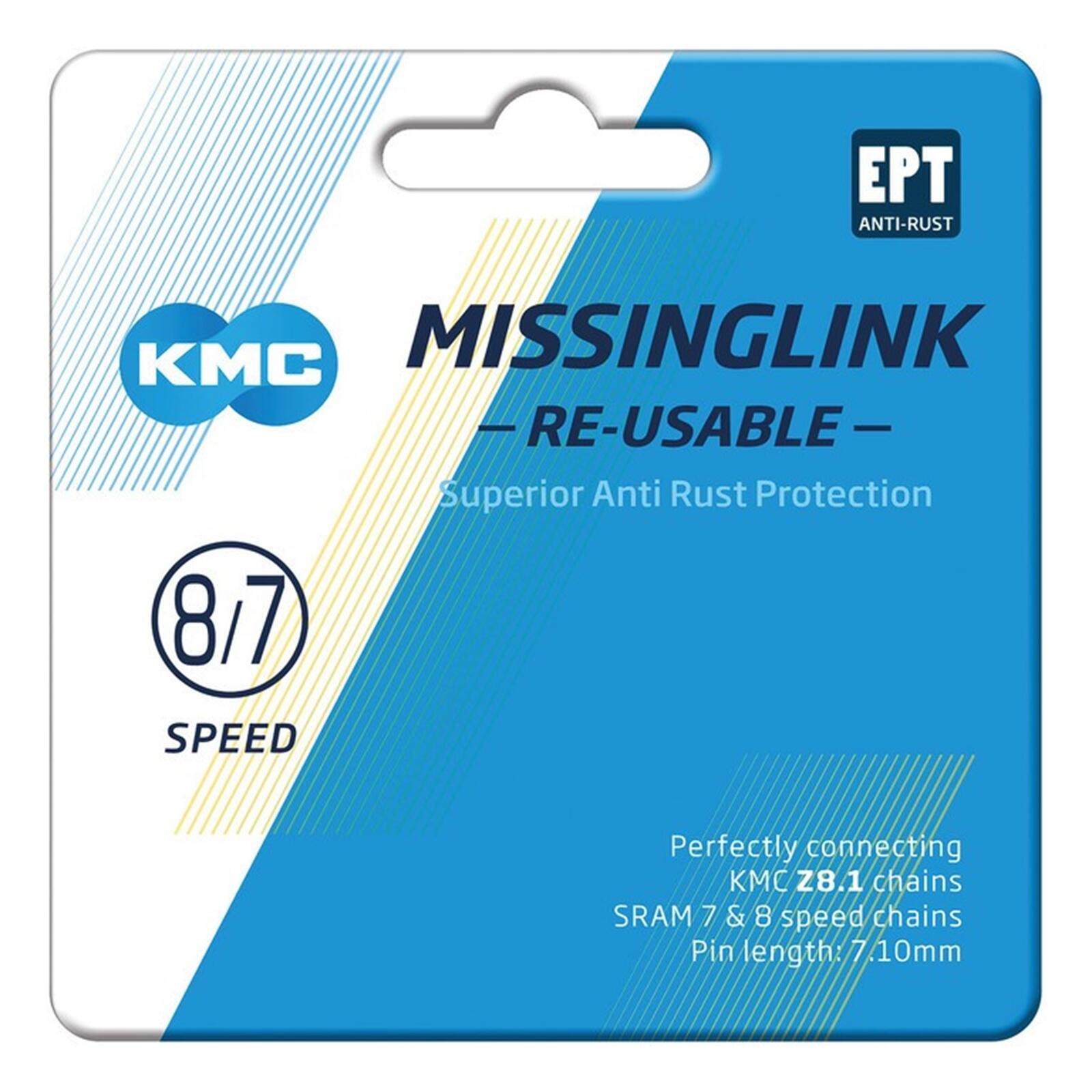 KMC 7/8R EPT MissingLink 7/8-Rz. 7,1mm, silver 2020 Łańcuchy 240652