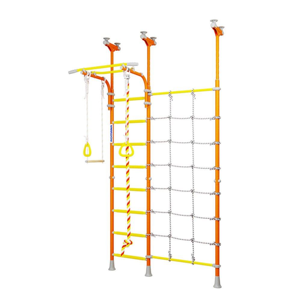 Małpiszon Drabinka gimnastyczna + słupek Merkury 3 pomarańczowy DSKM-3-8.06.G1.490.18-28