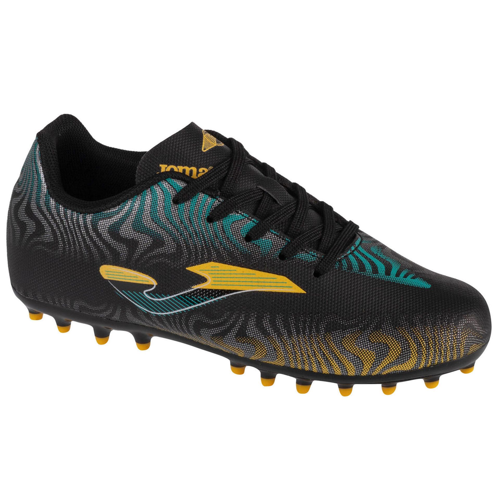 Joma Evolution Jr 2401 AG EVJW2401AG, dla chłopca, buty piłkarskie - korki, Czarne