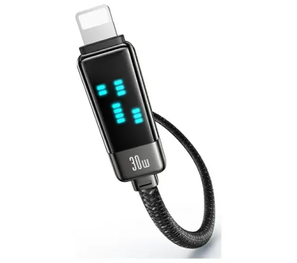 USAMS USB-C do Lightning 30W 1,2m Zinc Alloy Fast Charging Data Cable Meteor Series