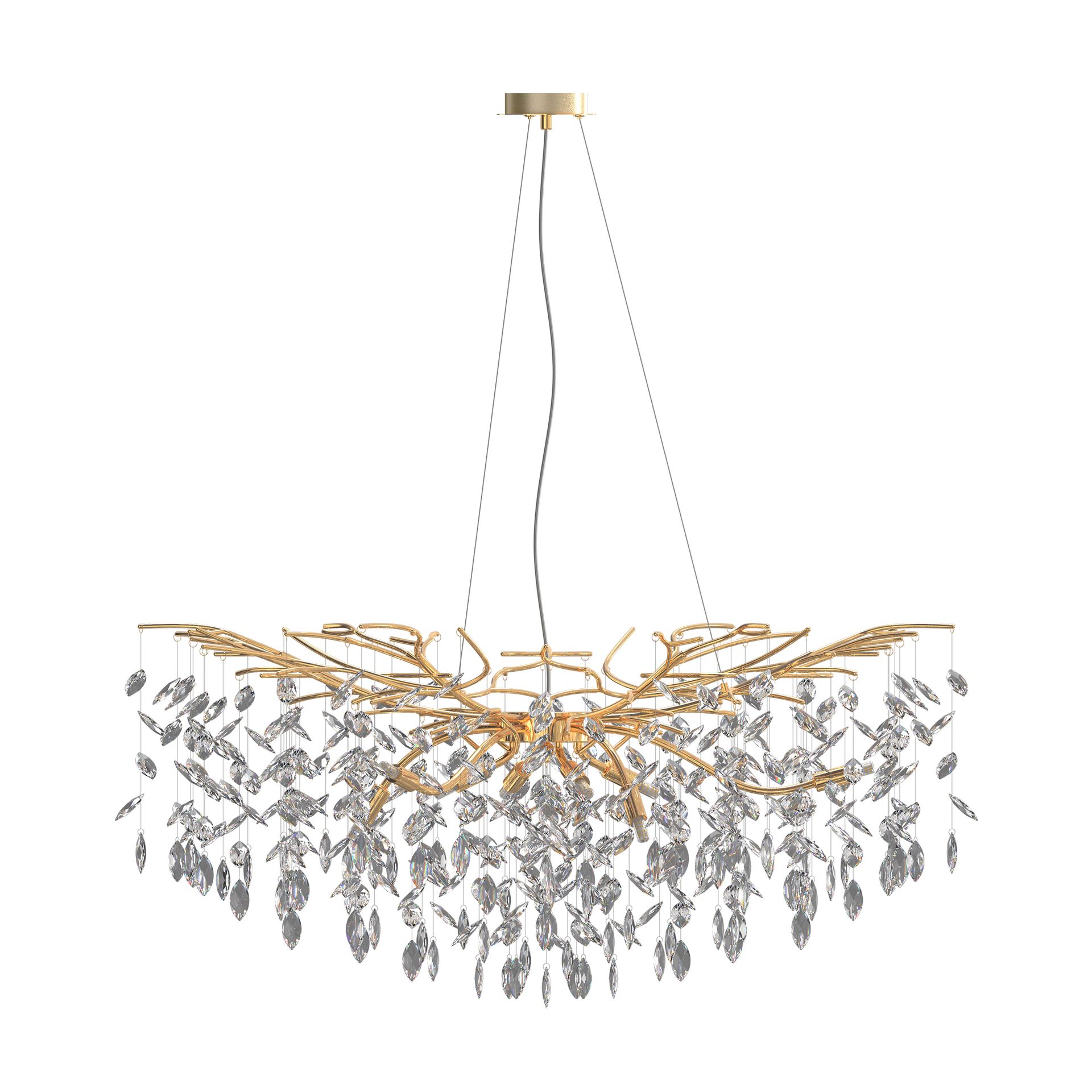 Lampa wisząca CINDY ZŁOTA/GOLD MD4115-13I-EGN - Zuma Line