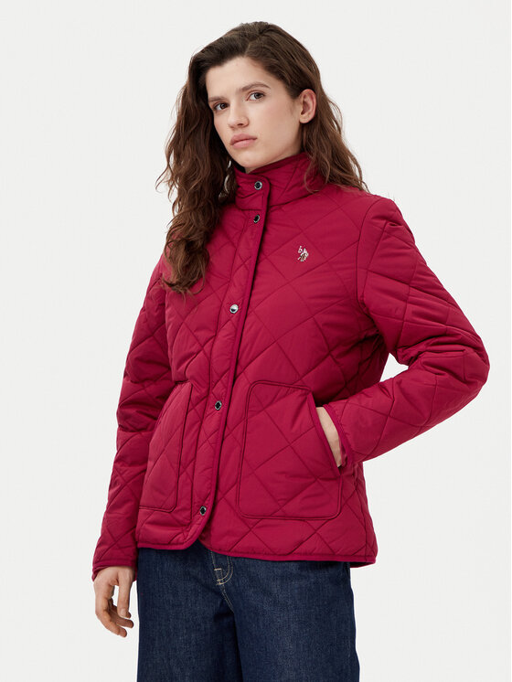 U.S. Polo Assn. Kurtka przejściowa WUP1168 Czerwony Relaxed Fit
