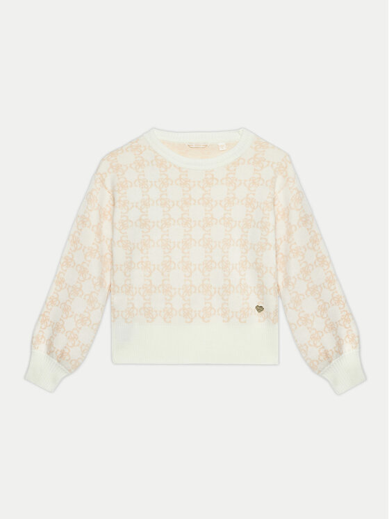 Guess Sweter J4BR04 Z3K10 Beżowy Relaxed Fit