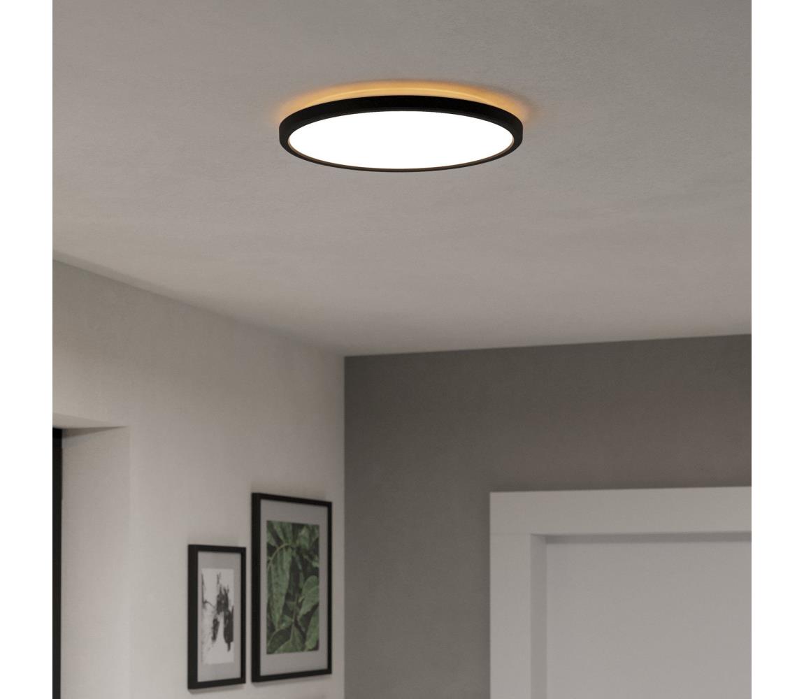 Eglo 901463 - LED RGBW Ściemnialne oświetlenie zewnętrzne ROVITO-Z 13,9W/230V śr. 30cm IP44 czarne