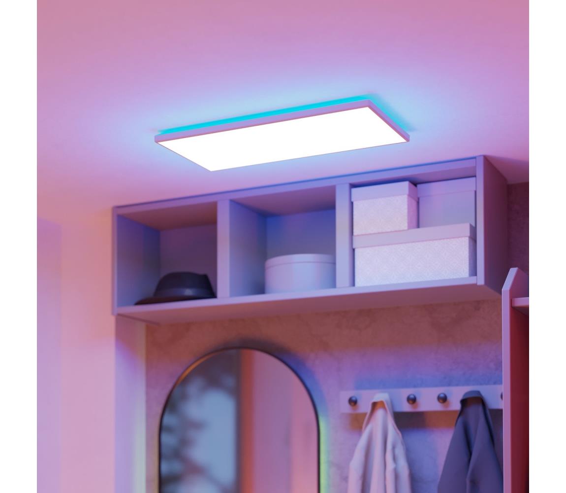 Eglo 901477 - LED RGBW Ściemnialne oświetlenie zewnętrzne ROVITO-Z 17,2W/230V 30x57cm IP44 białe