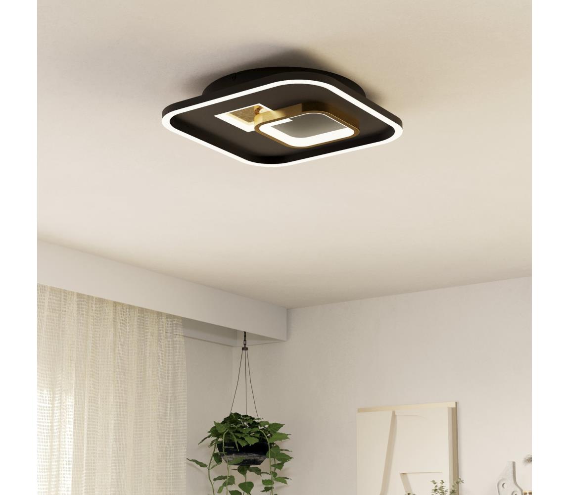 Eglo 901245 - LED Plafon TIRIOLO LED/16,2W/230V+1xLED/9,2W czarny/złoty