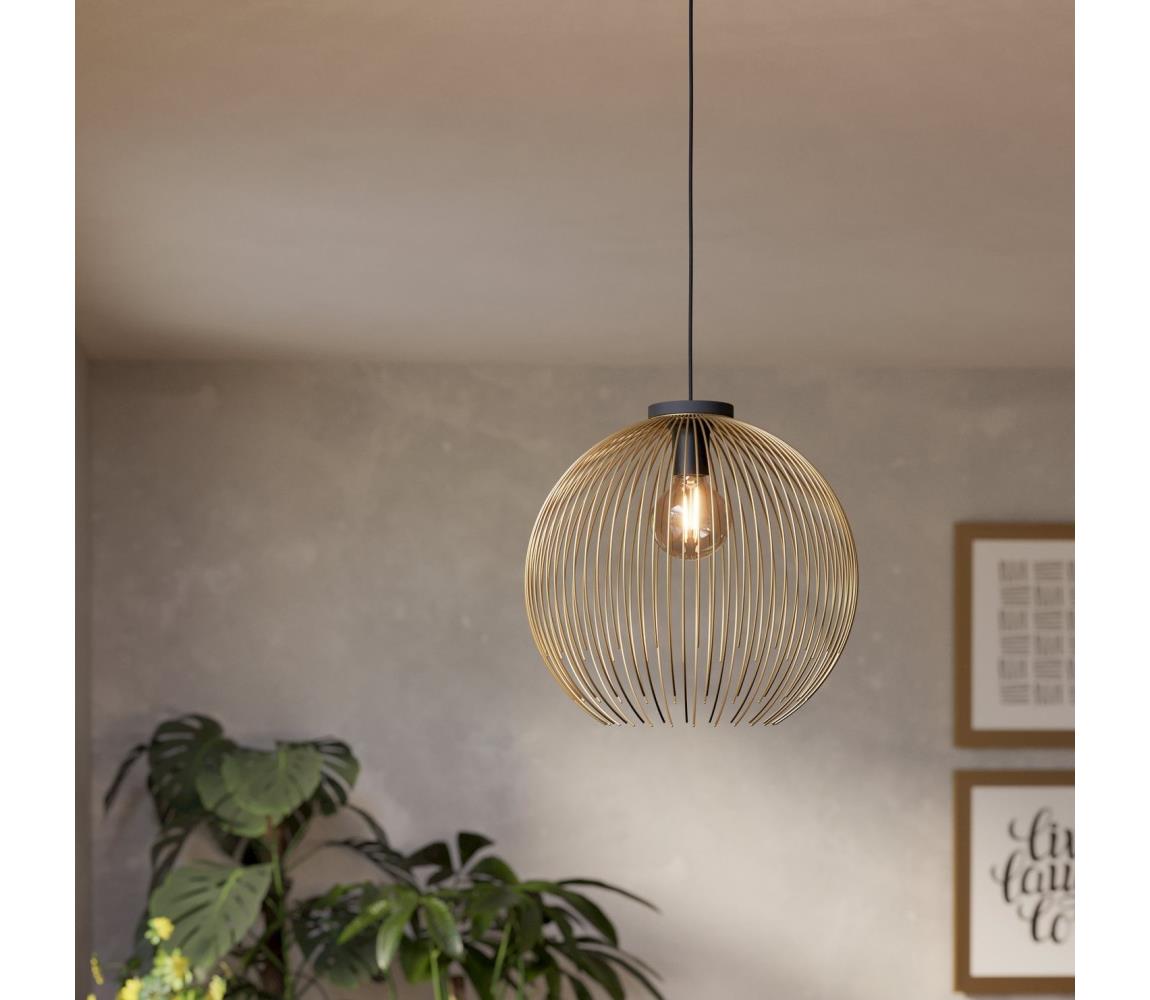 Eglo 901003 - Żyrandol na lince VENEZUELA 1xE27/40W/230V złoty