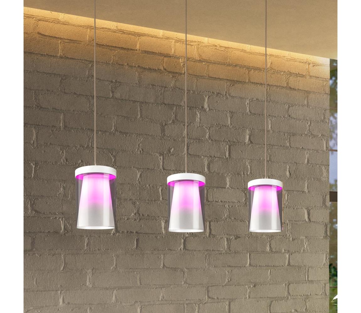 Eglo 901122-LED RGBW Ściemnialny żyrandol na lince CHIUSELLO-Z 3xLED/3,7W/230V białe