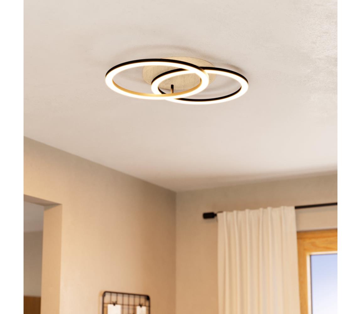 Eglo 901743 - LED Plafon ściemnialny LOMALTAS-Z 32W/230V beżowy/czarny