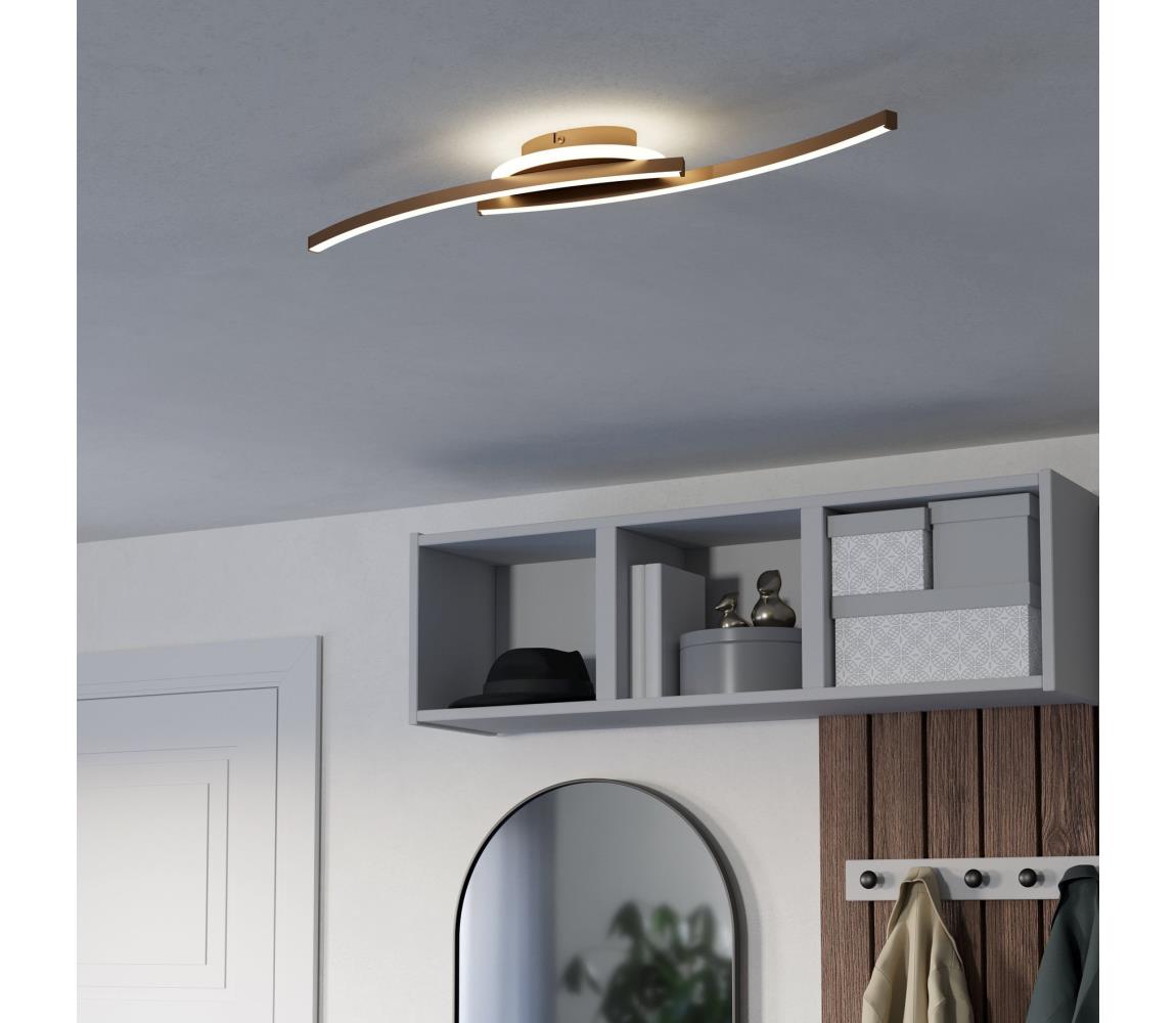 Eglo 901221 - LED Plafon LUNGOLAGO LED/12W/230V 4000K miedź