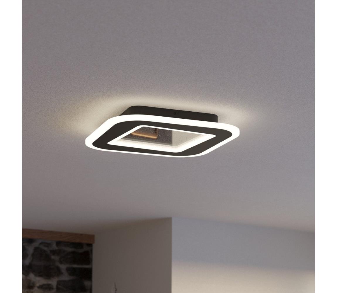 Eglo 901241 - LED Plafon ściemnialny MACCHIONI LED/20W/230V czarny + pilot