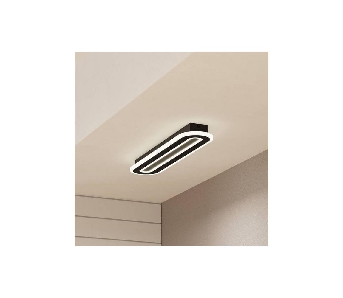 Eglo 901243 - LED Plafon ściemnialny MACCHIONI LED/20W/230V czarny + pilot