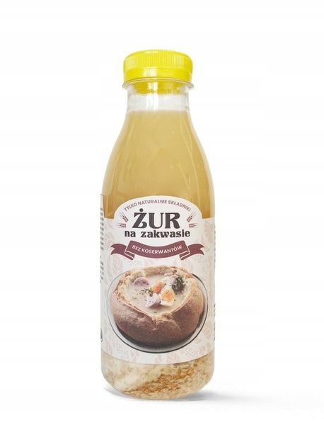 Żur na zakwasie 500 ml Naturalny Niepasteryzowany Naturo