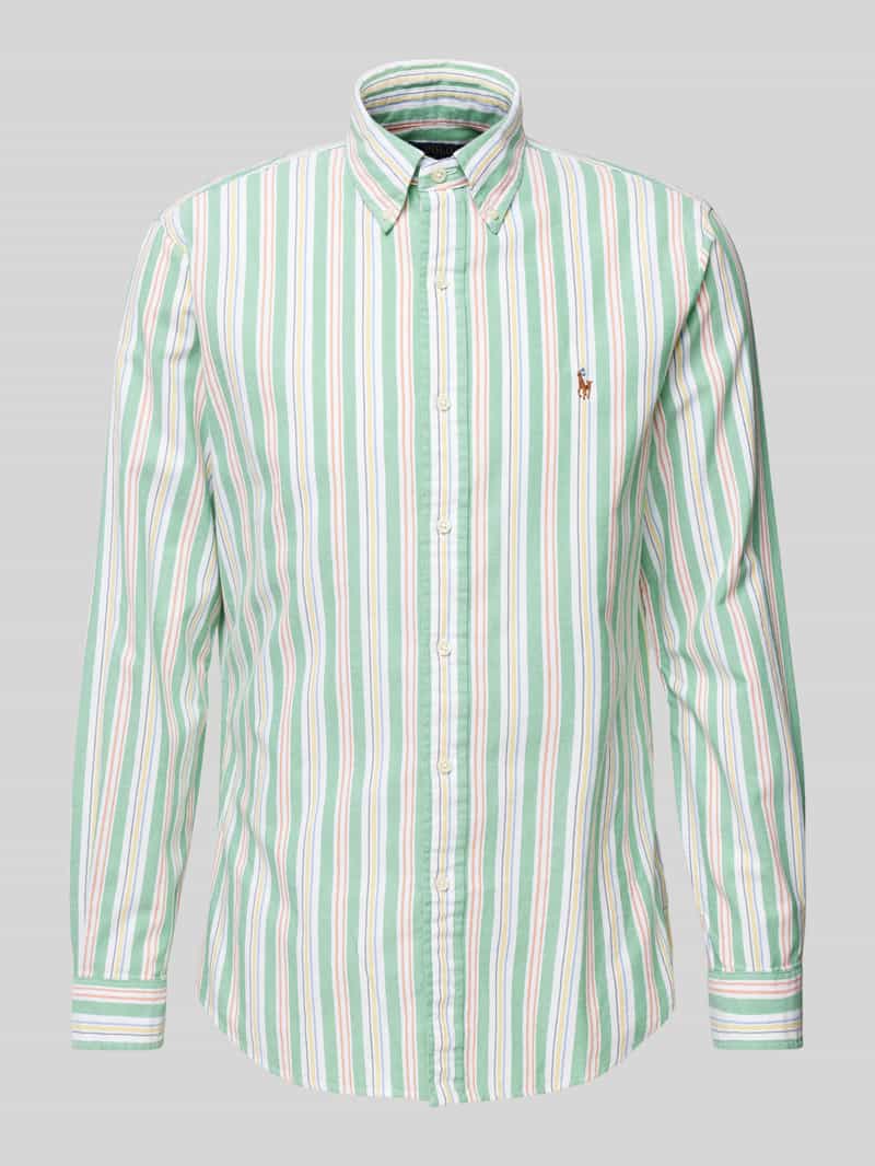 Koszula casualowa o kroju custom fit z kołnierzykiem typu button down