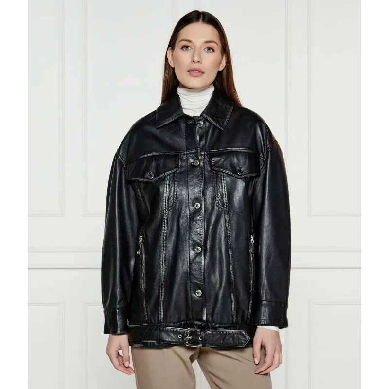 MAX&Co. Skórzana kurtka BEGONIA | Oversize fit