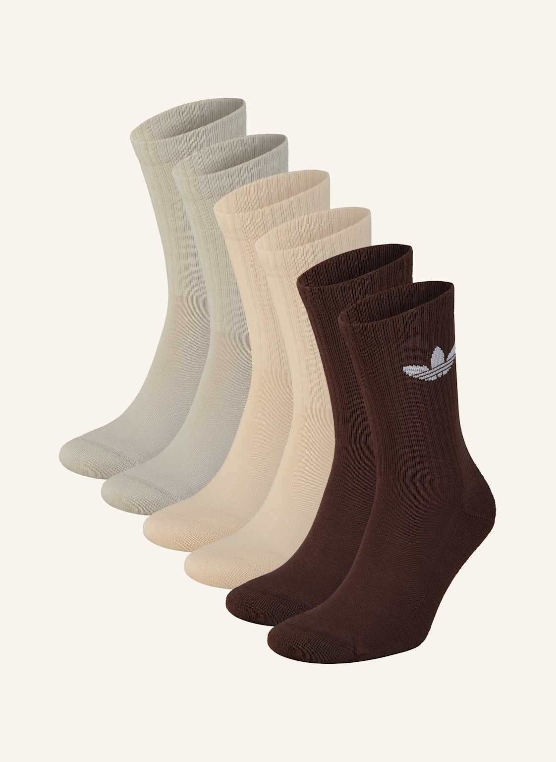 Adidas Originals Skarpety Trefoil Cushion Crew, 6 Par braun