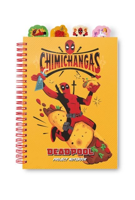 Notes A5 kołozeszyt Deadpool Chimichangas 80 kartek