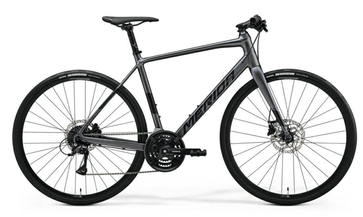 Rower szosowy fitness SPEEDER 100 L(56) SILK DARK SILVER(BLACK)