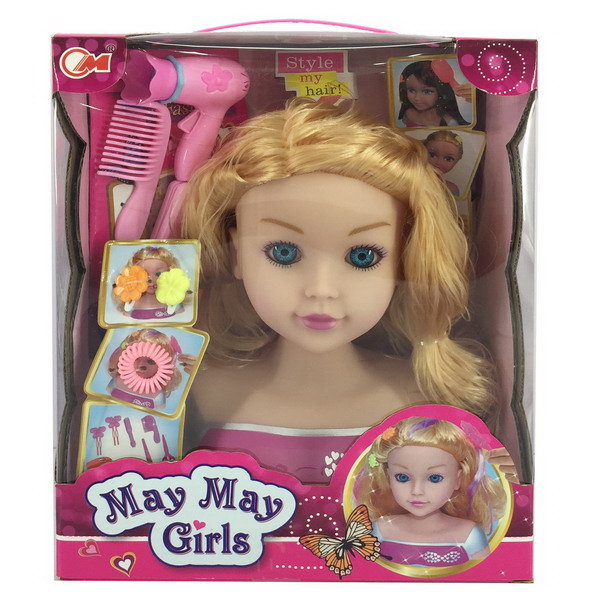 GŁOWA DO STYLIZACJI BLOND I AKCESORIA