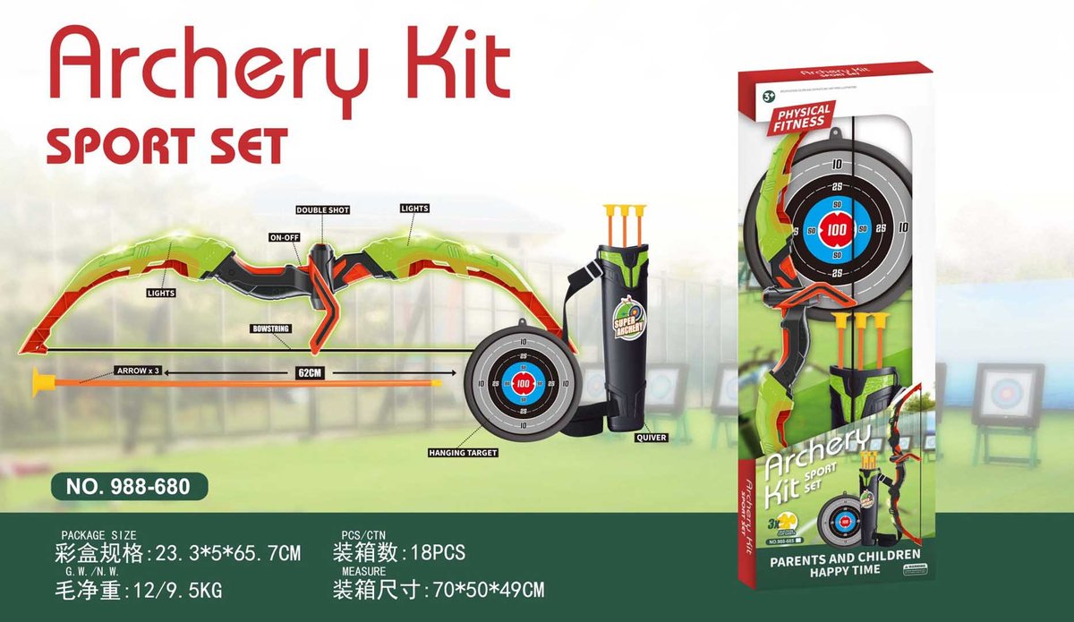 DLA NAJMLODSZYCH ZESTAW ŁUCZNIKA Z KOŁCZANEM AKCESORIA