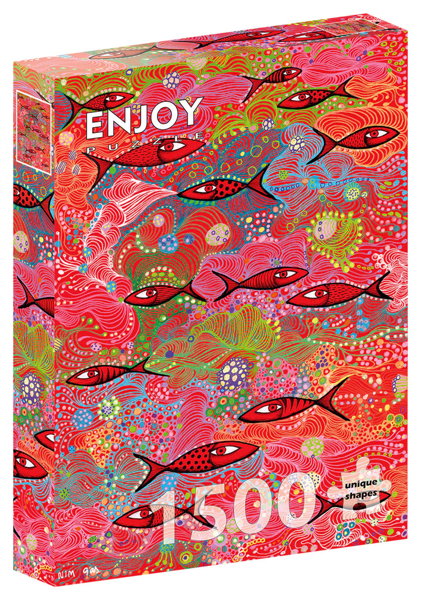 Puzzle, Głęboka czerwień, 1500 el.