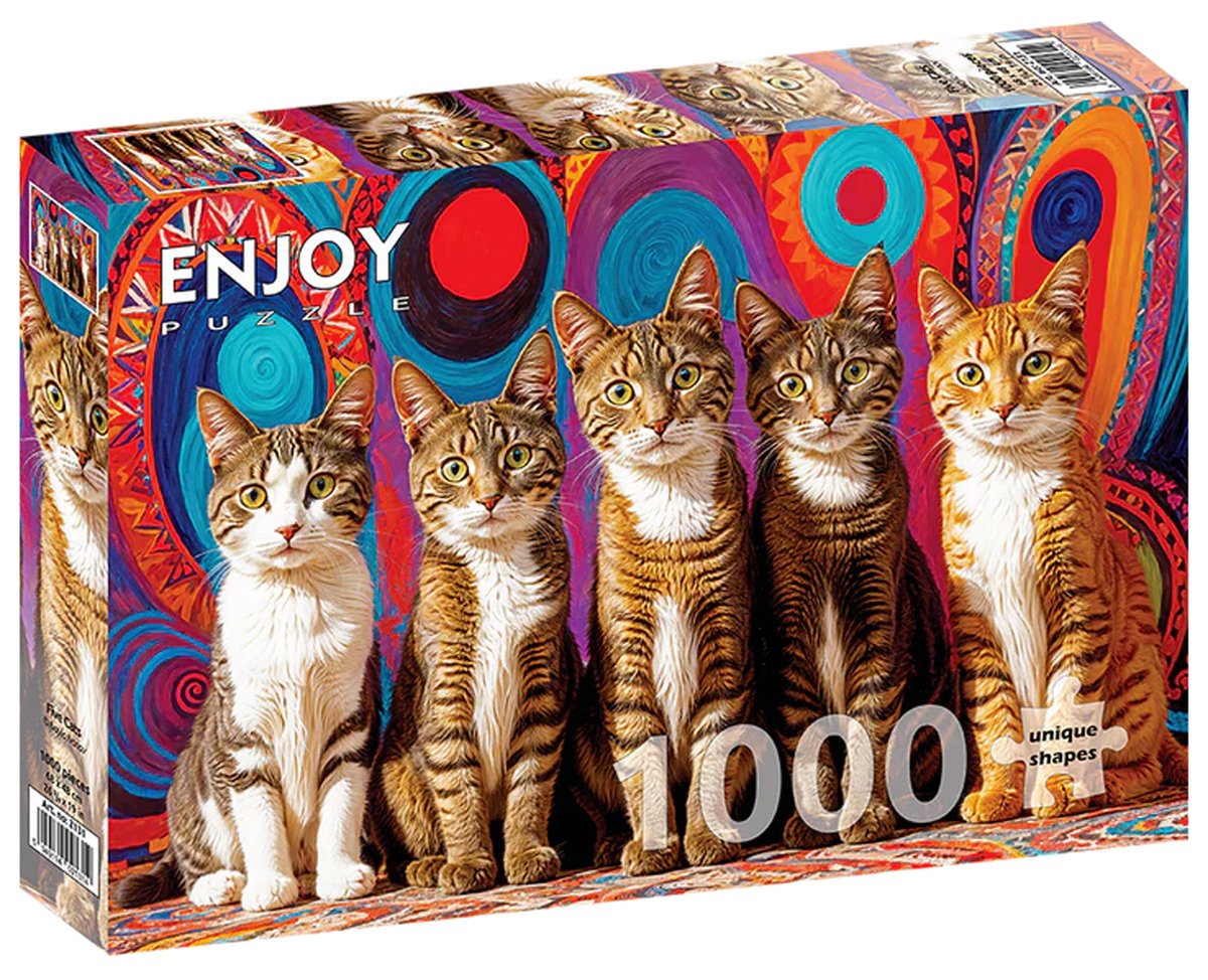 Puzzle, Pięć kotów, 1000 el.