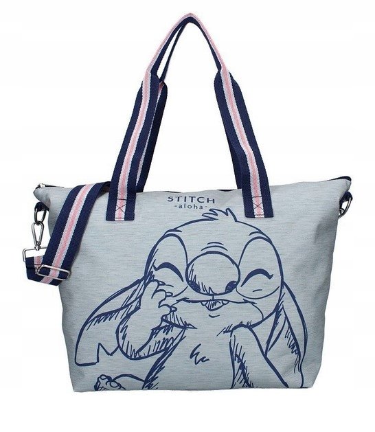 TORBA NA RAMIĘ TOREBKA SHOPPERKA LILO STITCH STICZ STICH SZKOLNA ZAKUPOWA