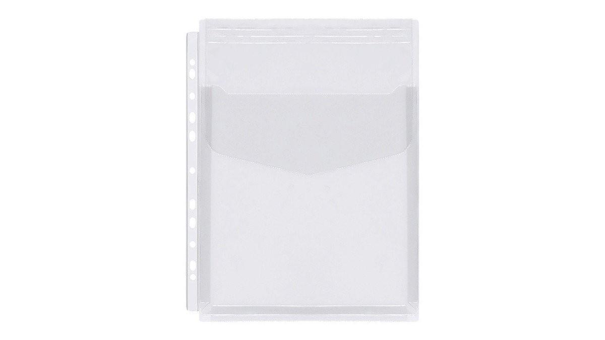 Koszulka A4 poszerzana z klapką kieszeń na katalog