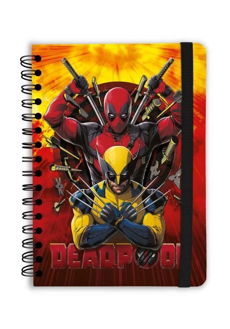 Notes A5 Marvel Deadpool kołonotatnik na spirali 90 kartek w linie
