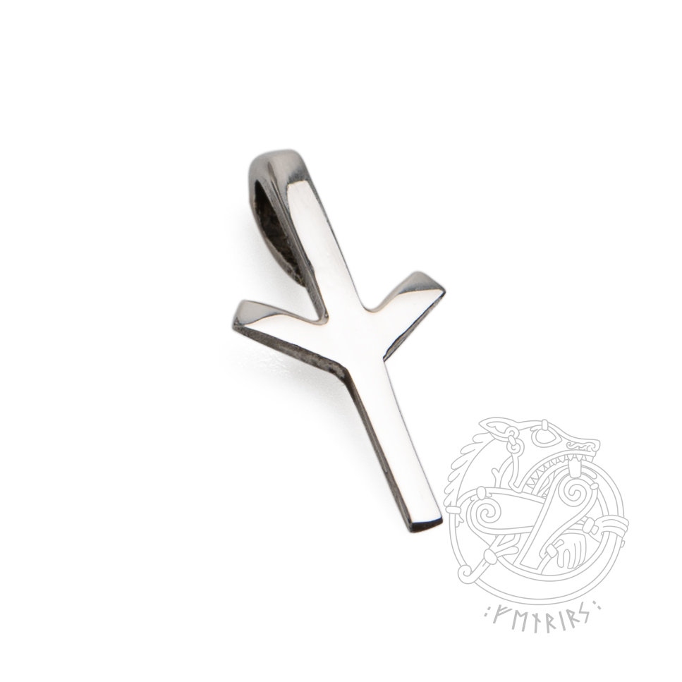 ALGIZ Rune Pendant Zawieszka z runą ALGIZ / ELHAZ / ALGIR ze srebra 925 starszy Futhark