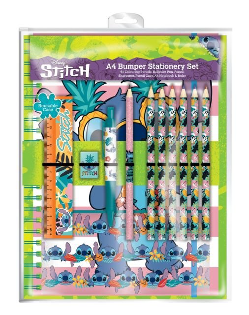 Zestaw przyborów szkolnych Lilo i Stitch Aloha Hawaii Przybory szkolne dla dzieci