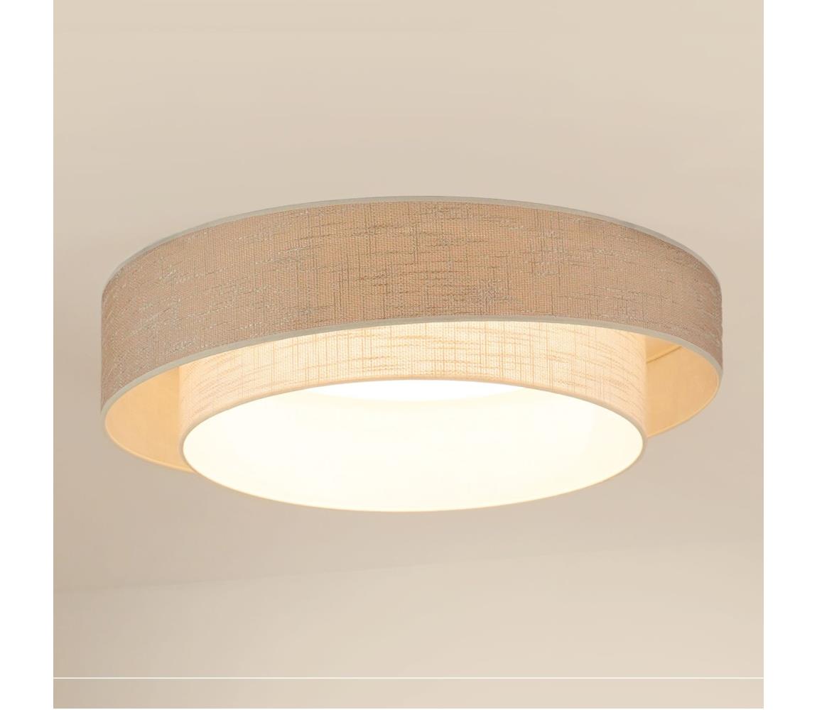 Brilagi - Ściemnialne oświetlenie LED DOVER SHINE LED/24W/230V szare/kremowe + pilot